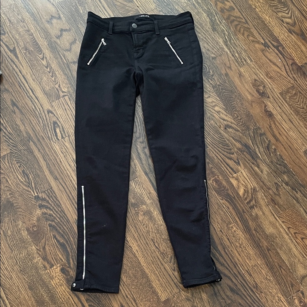 J Brand Black moto Skinny jeans 26